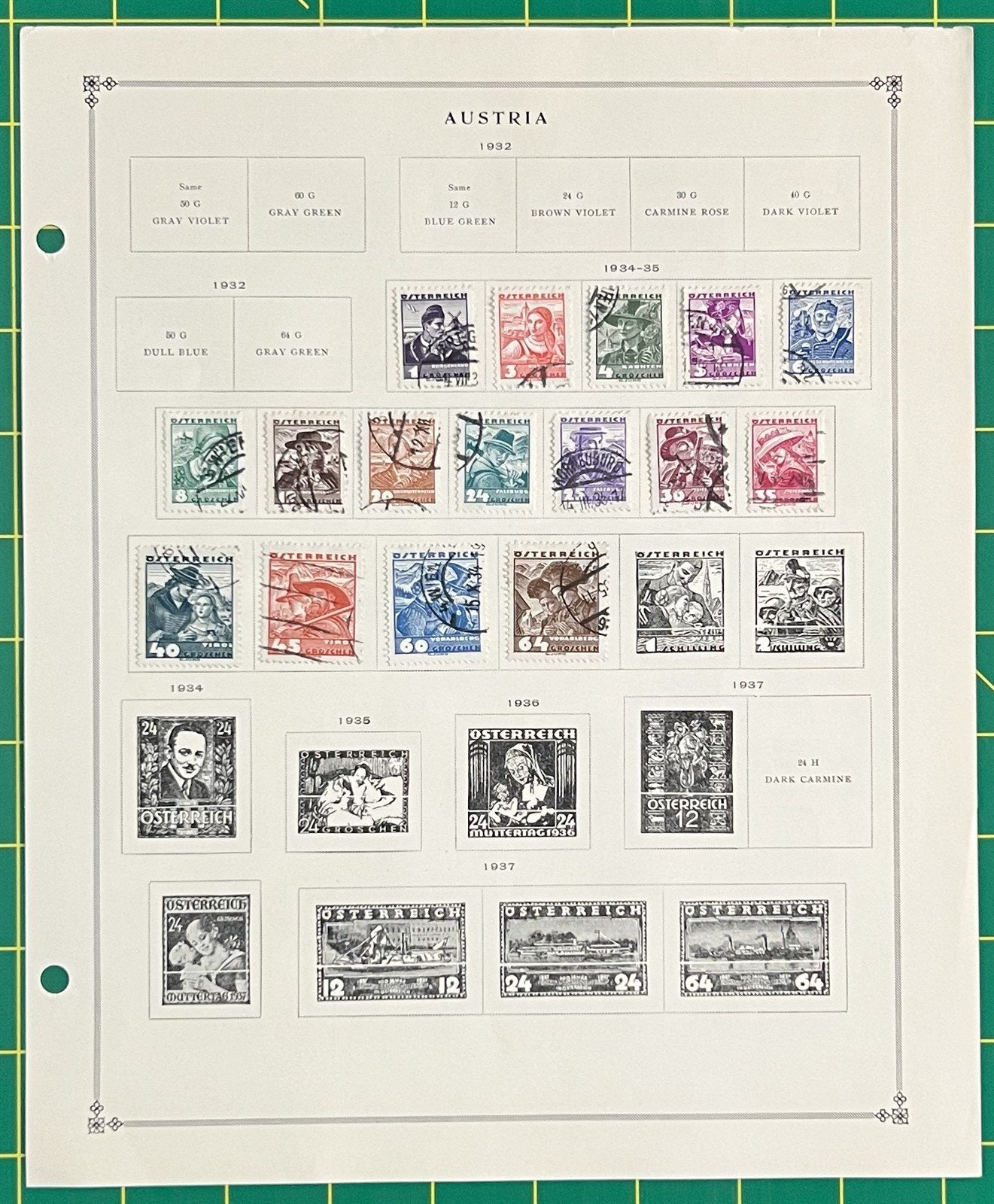 Austria Stamp Collection on Album Pages 130 stamps, $36 CV ZAYIX 0825BB3736