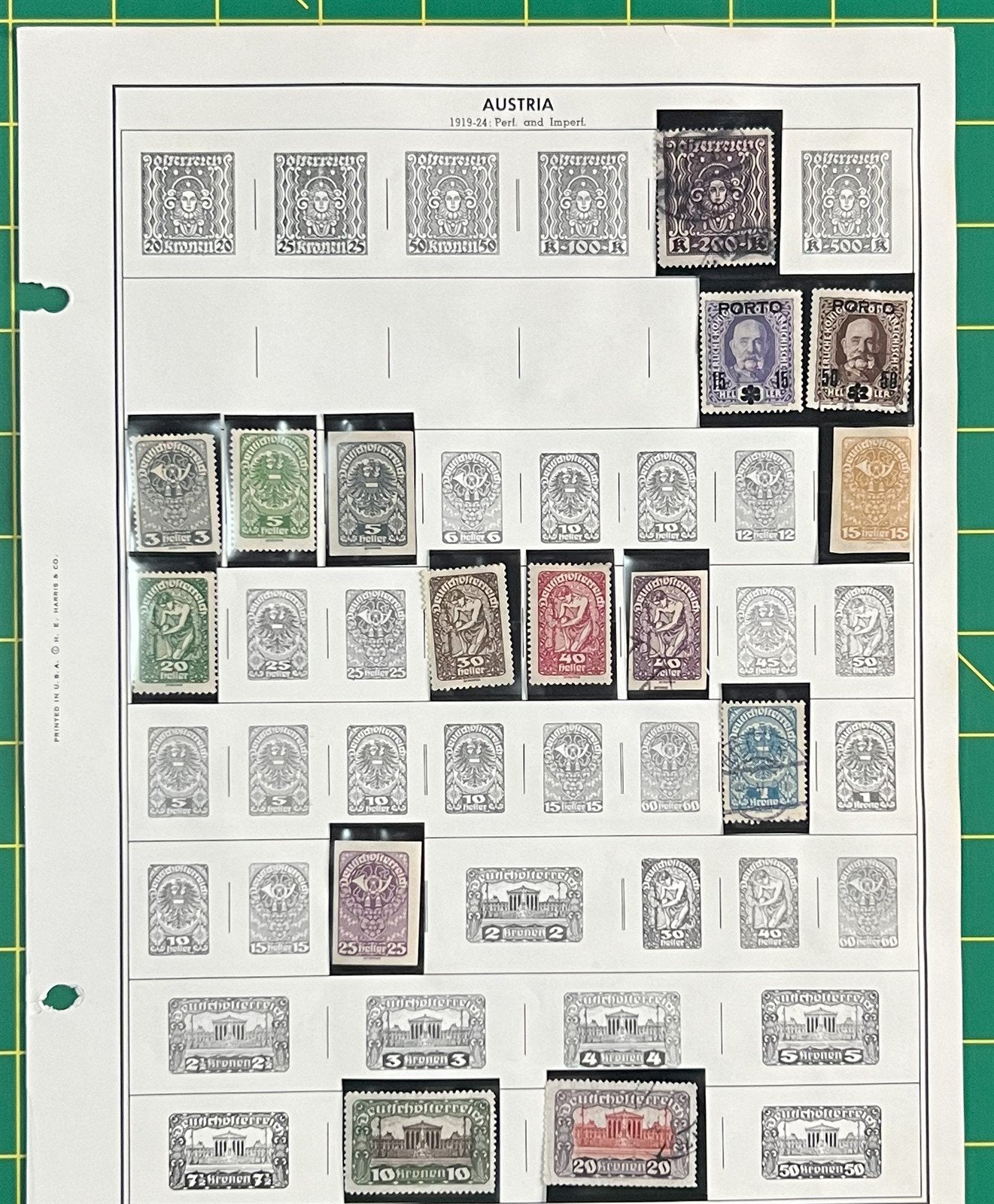 Austria Stamp Collection on Album Pages 101 stamps ZAYIX 0825BB3737