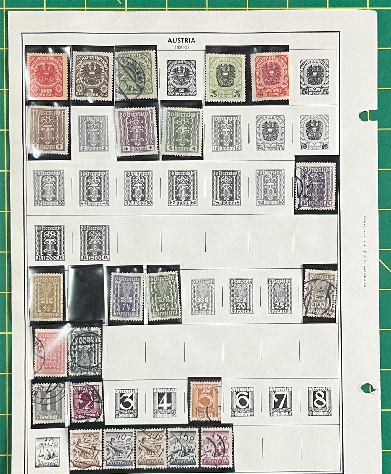 Austria Stamp Collection on Album Pages 101 stamps ZAYIX 0825BB3737