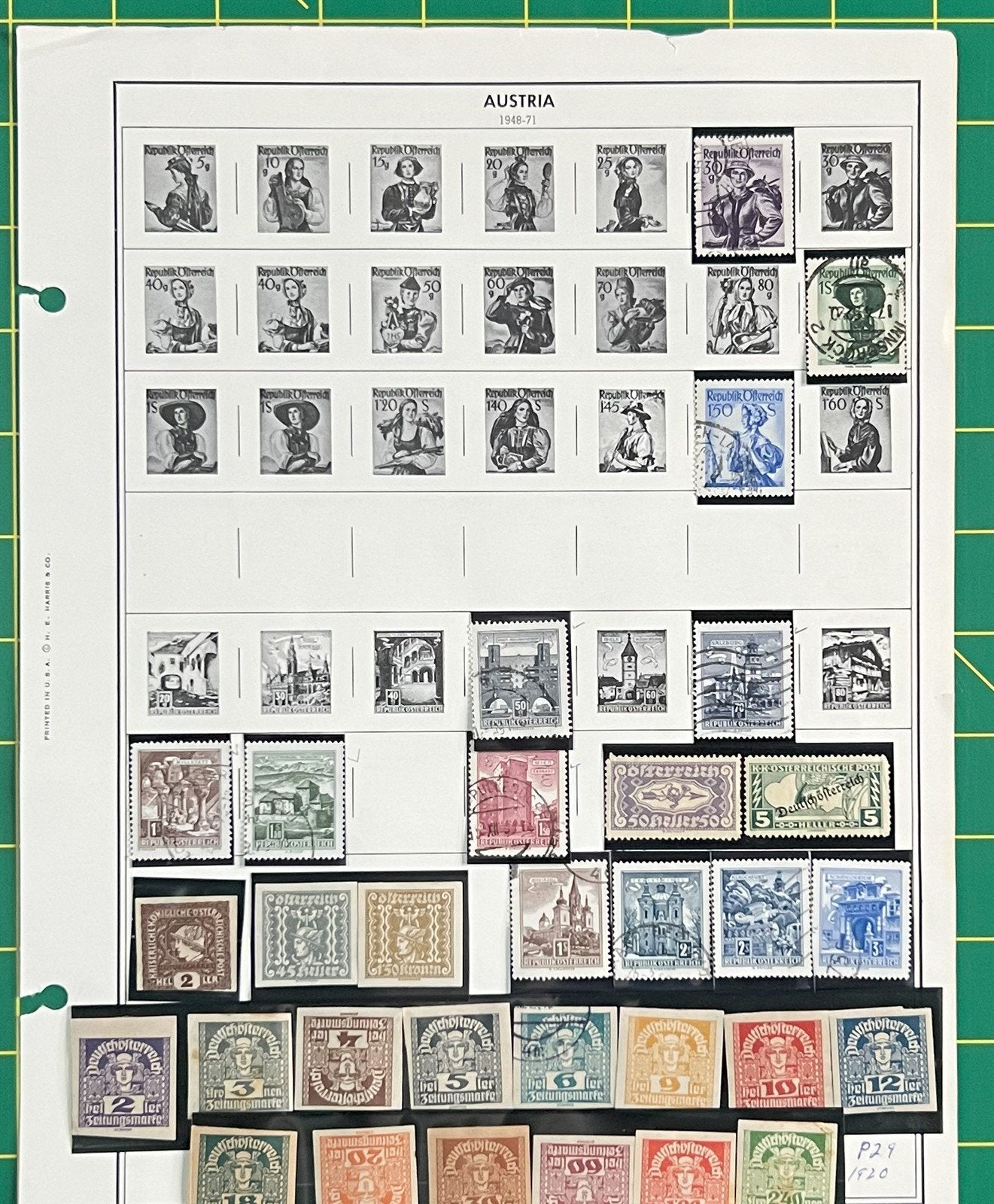 Austria Stamp Collection on Album Pages 101 stamps ZAYIX 0825BB3737