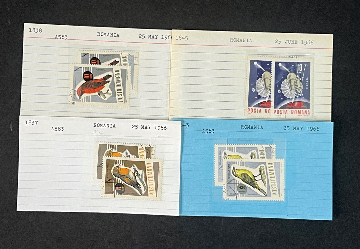 Romania Collection by Scott number on 700+ Dealer Cards ZAYIX 0825G3860