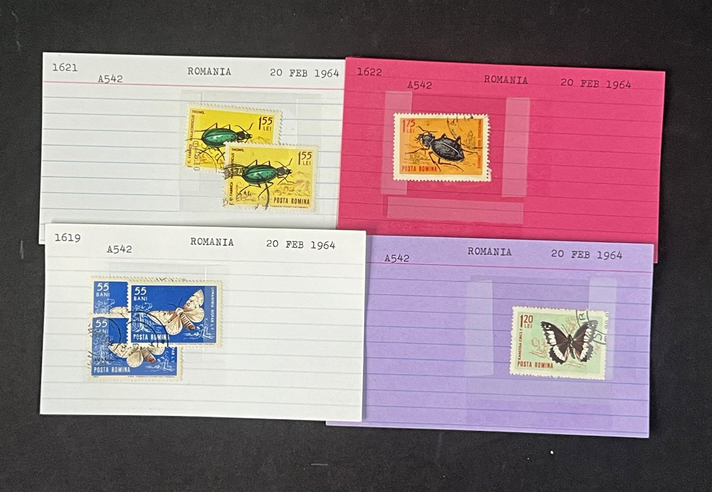Romania Collection by Scott number on 700+ Dealer Cards ZAYIX 0825G3860