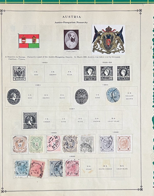 Austria Classic Stamp Collection on Album Pages ZAYIX 0825CB4020