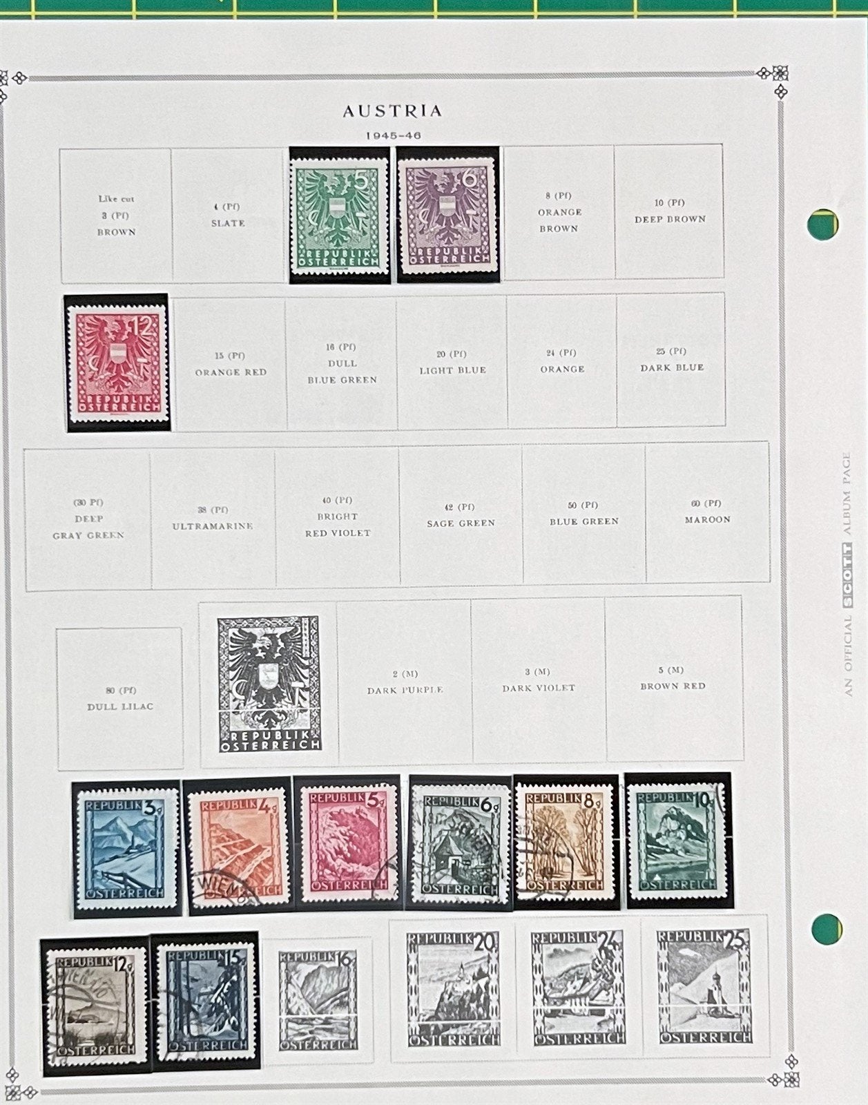 Austria Classic Stamp Collection on Album Pages ZAYIX 0825CB4020