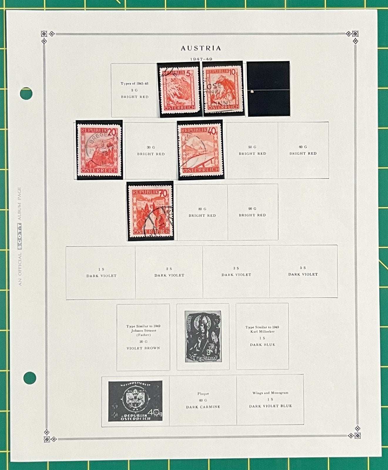 Austria Classic Stamp Collection on Album Pages ZAYIX 0825CB4020