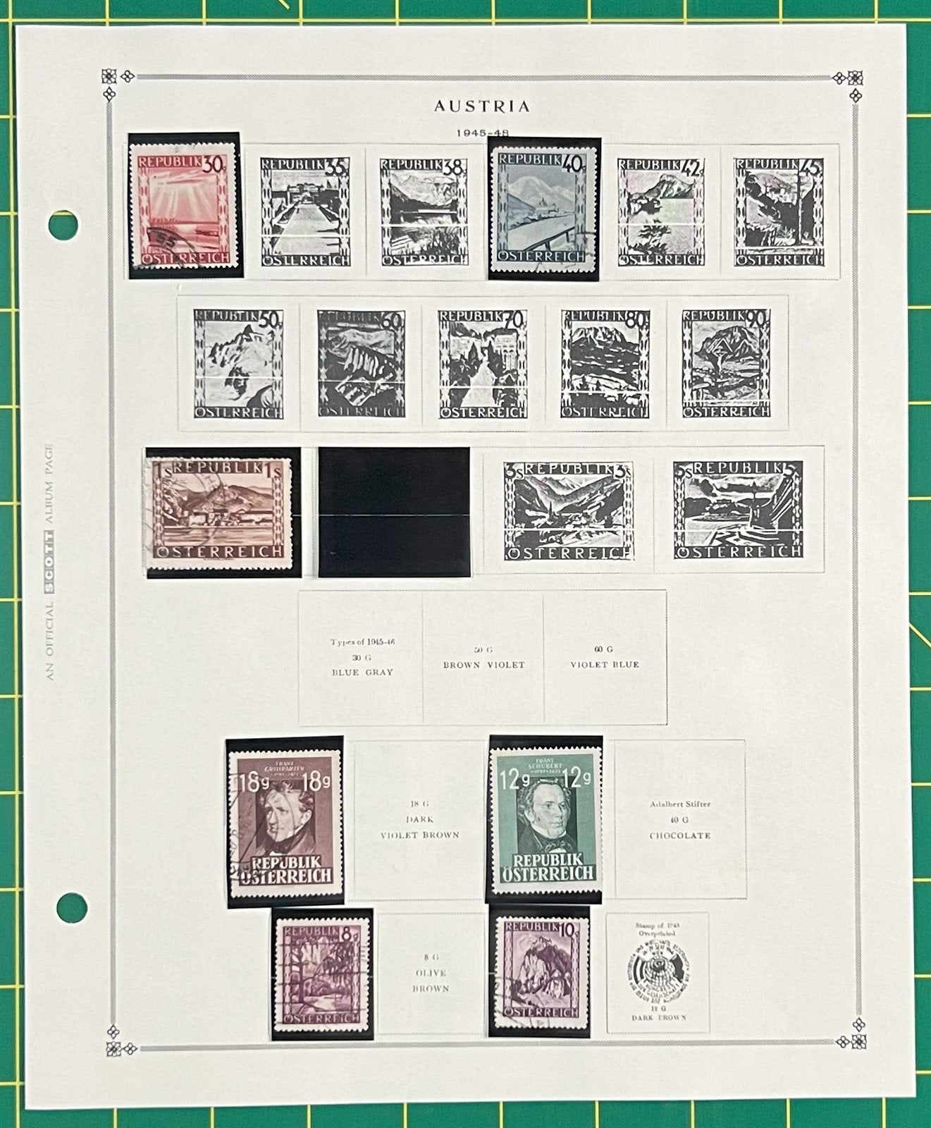 Austria Classic Stamp Collection on Album Pages ZAYIX 0825CB4020