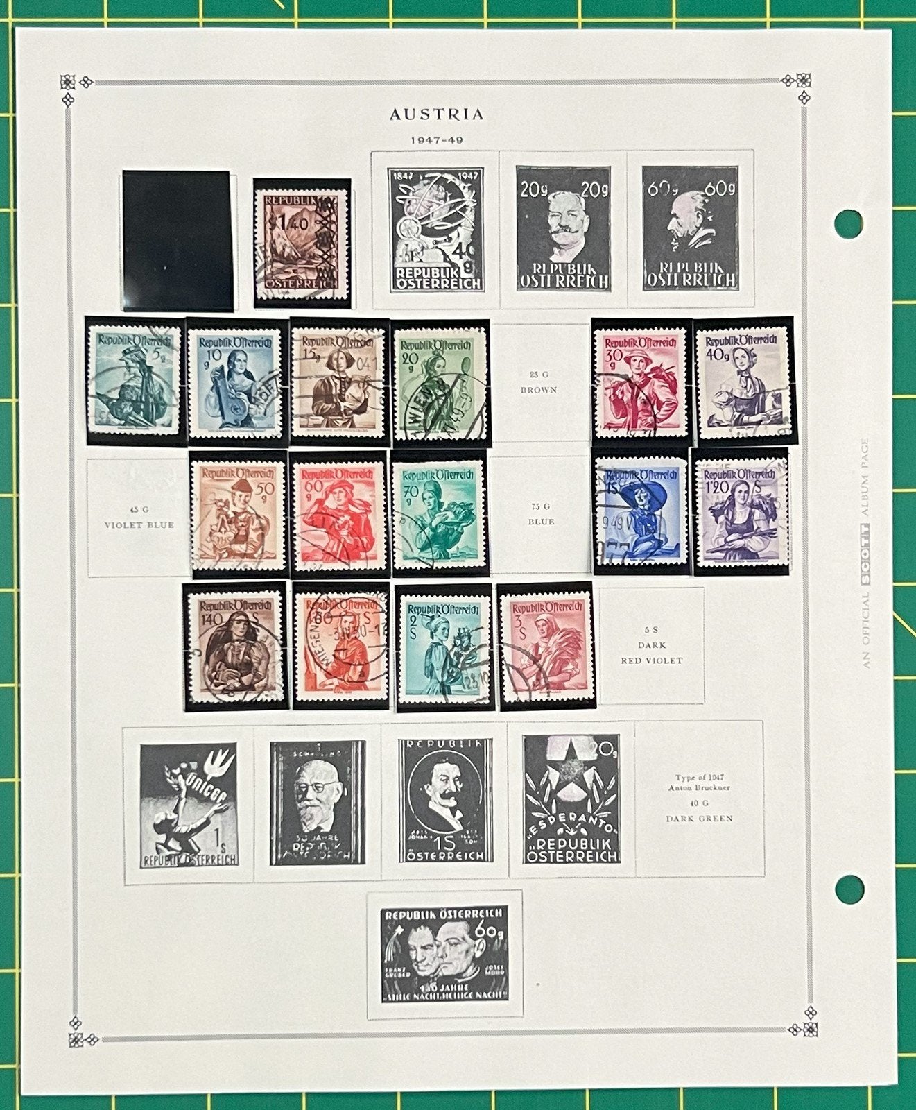 Austria Classic Stamp Collection on Album Pages ZAYIX 0825CB4020