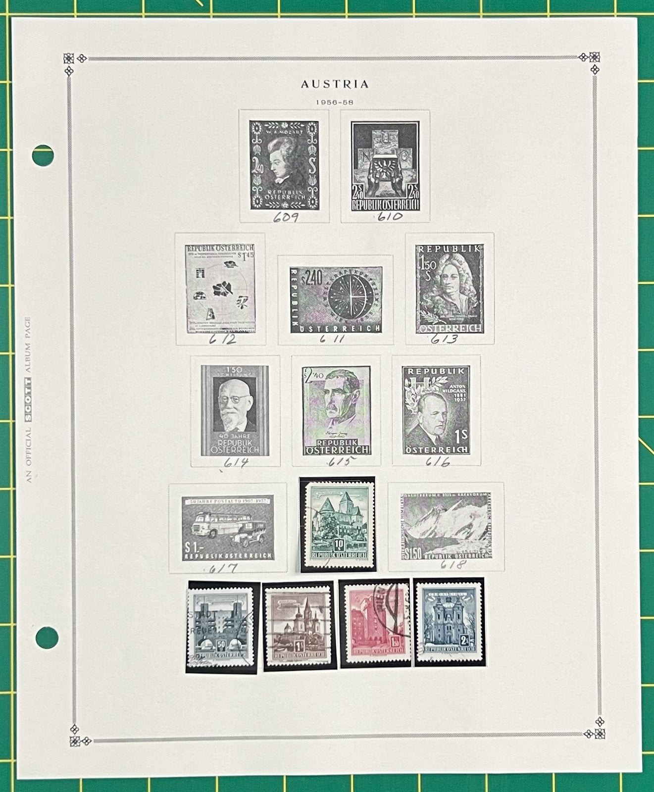 Austria Classic Stamp Collection on Album Pages ZAYIX 0825CB4020