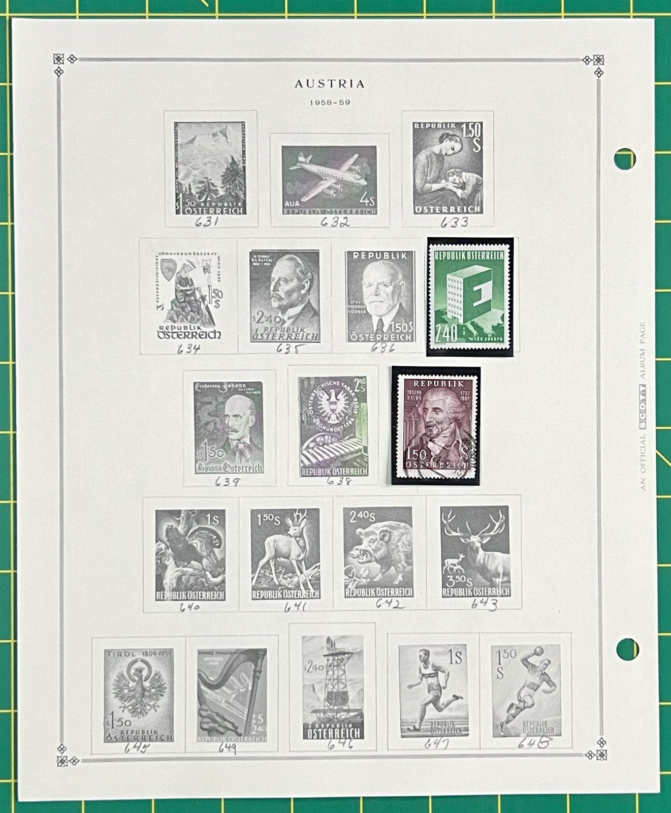Austria Classic Stamp Collection on Album Pages ZAYIX 0825CB4020