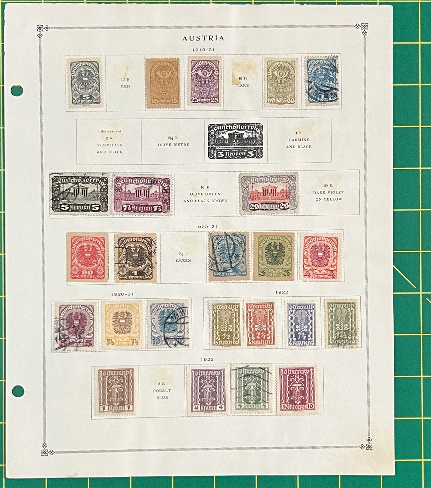 Austria Collection of 302 Stamps on Album Pages ZAYIX 0825SB4022