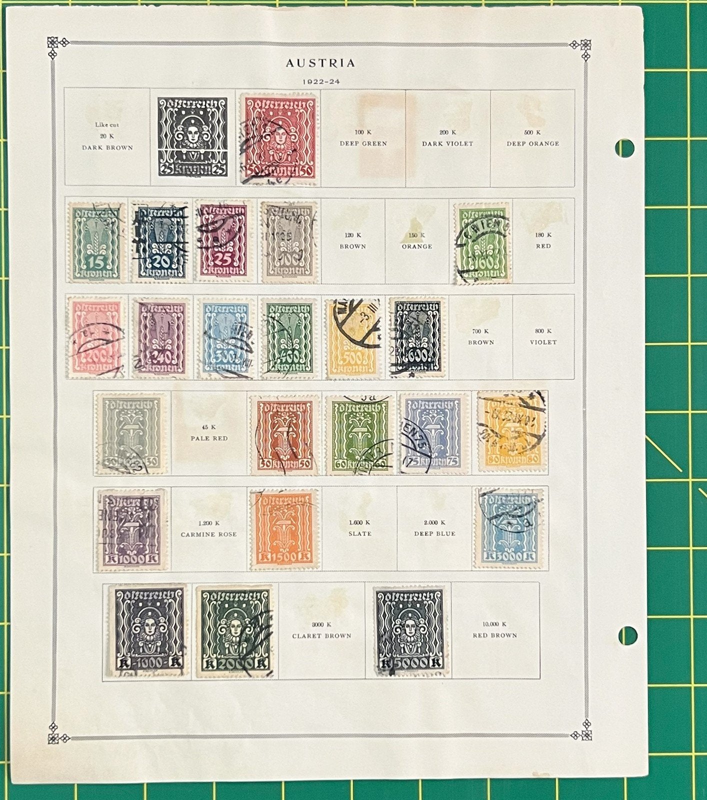 Austria Collection of 302 Stamps on Album Pages ZAYIX 0825SB4022