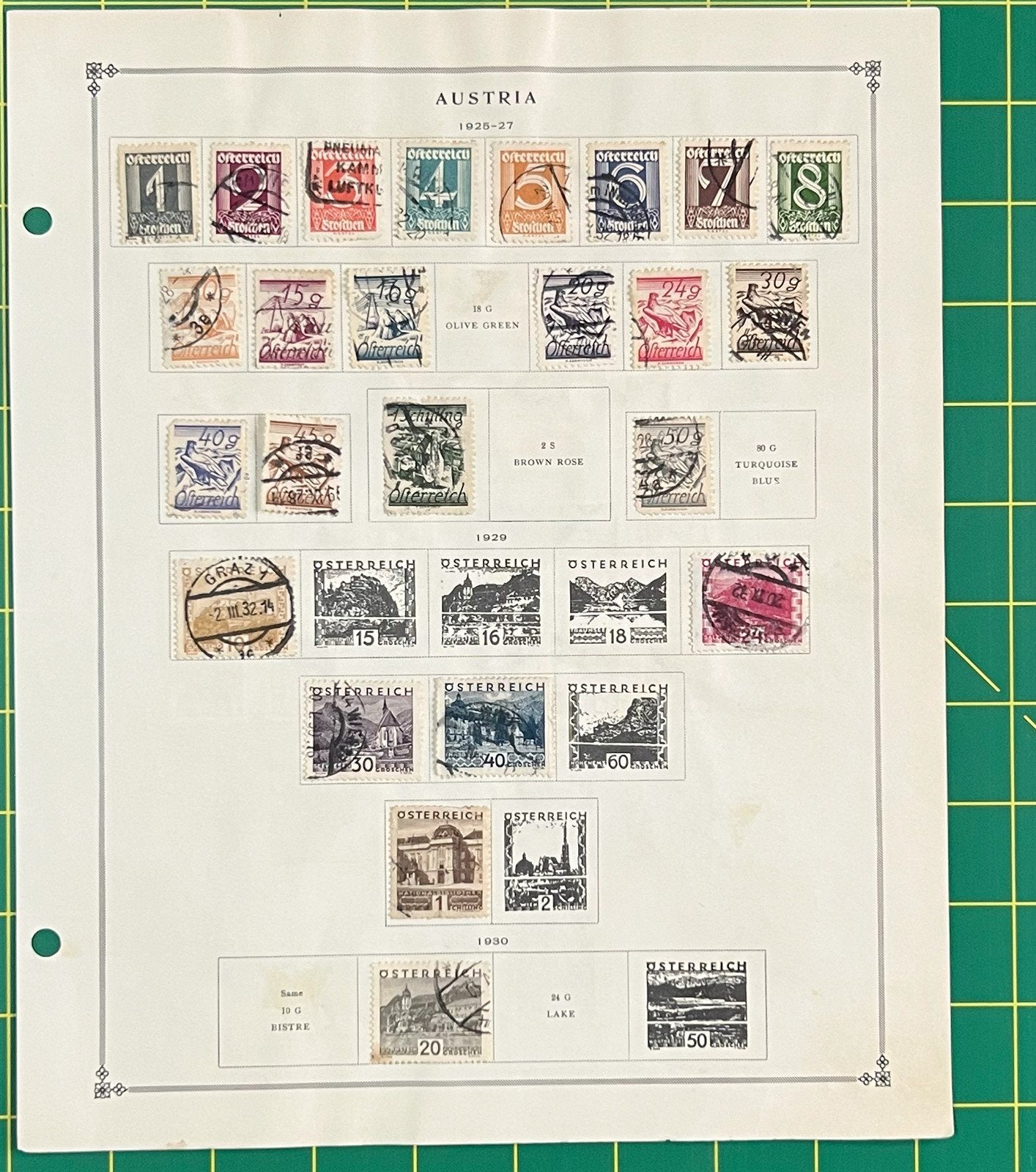 Austria Collection of 302 Stamps on Album Pages ZAYIX 0825SB4022