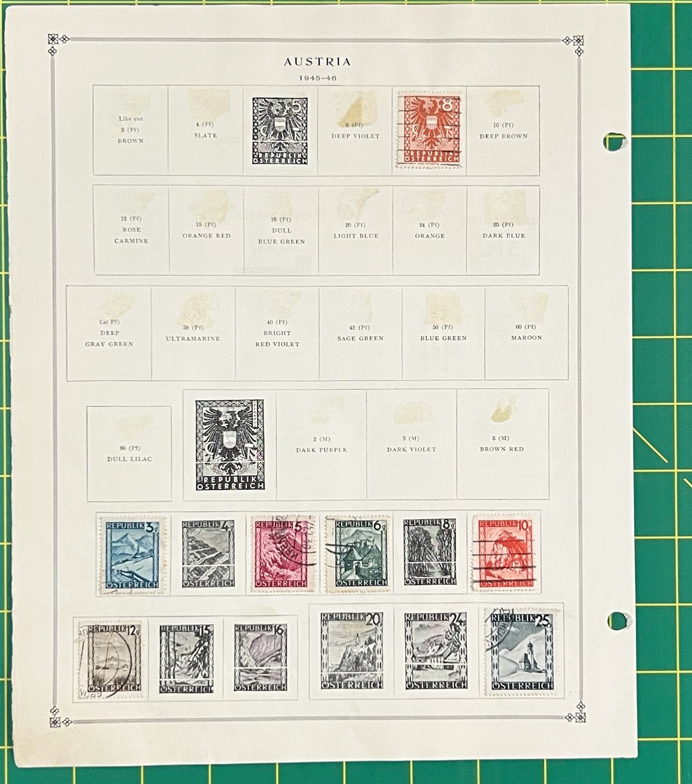 Austria Collection of 302 Stamps on Album Pages ZAYIX 0825SB4022