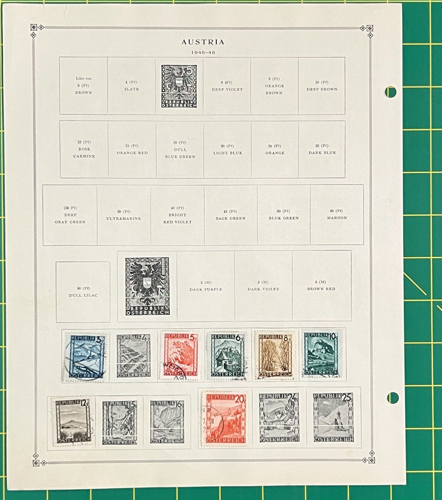 Austria Collection of 302 Stamps on Album Pages ZAYIX 0825SB4022