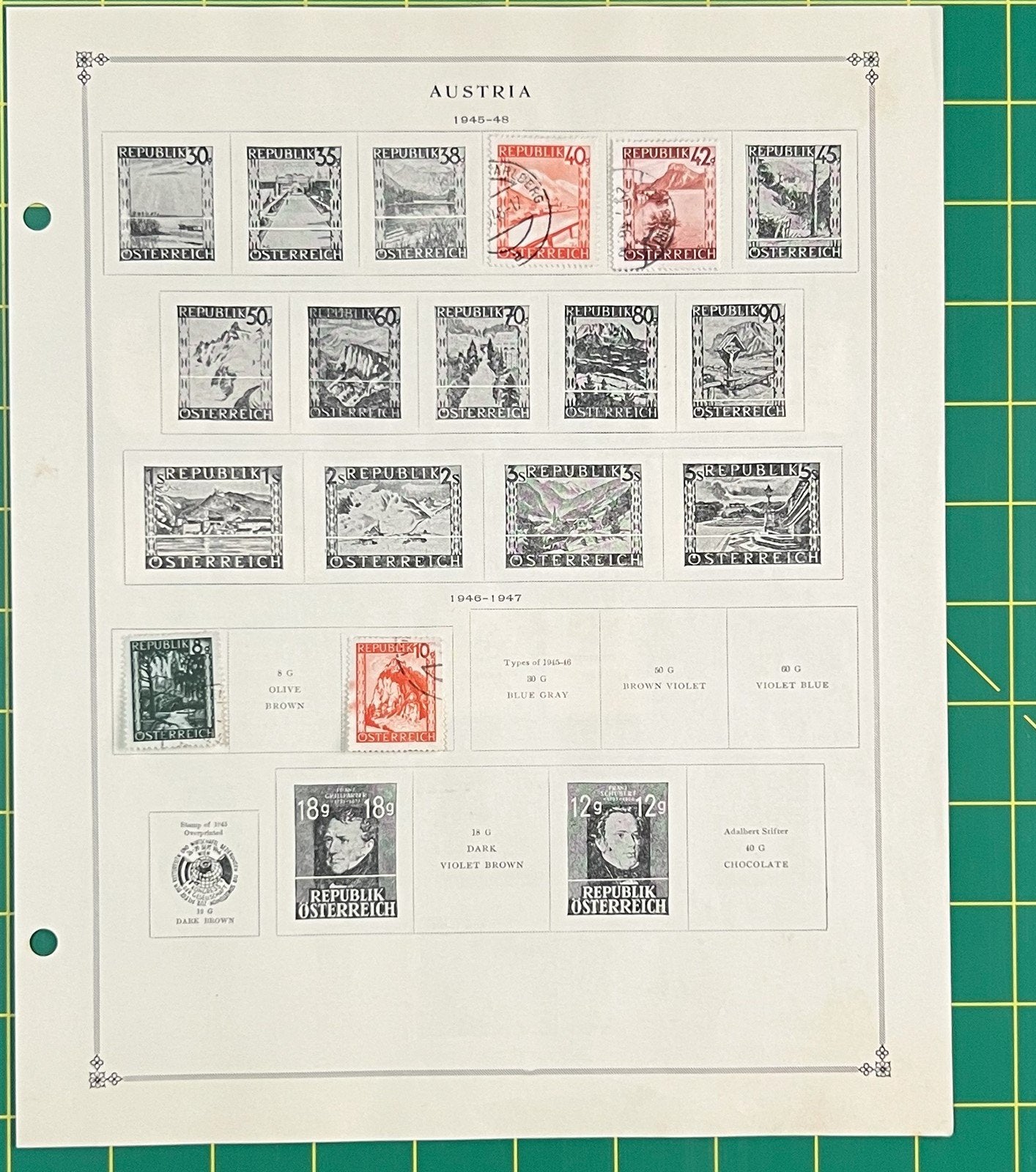 Austria Collection of 302 Stamps on Album Pages ZAYIX 0825SB4022