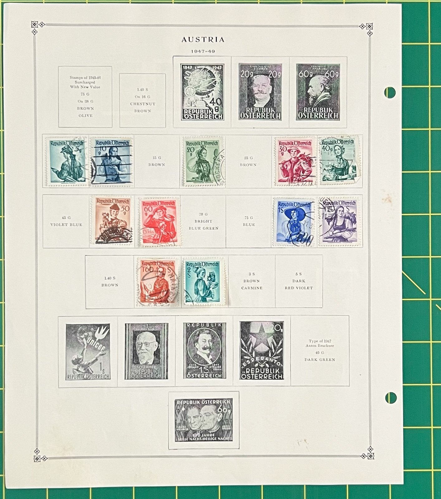 Austria Collection of 302 Stamps on Album Pages ZAYIX 0825SB4022