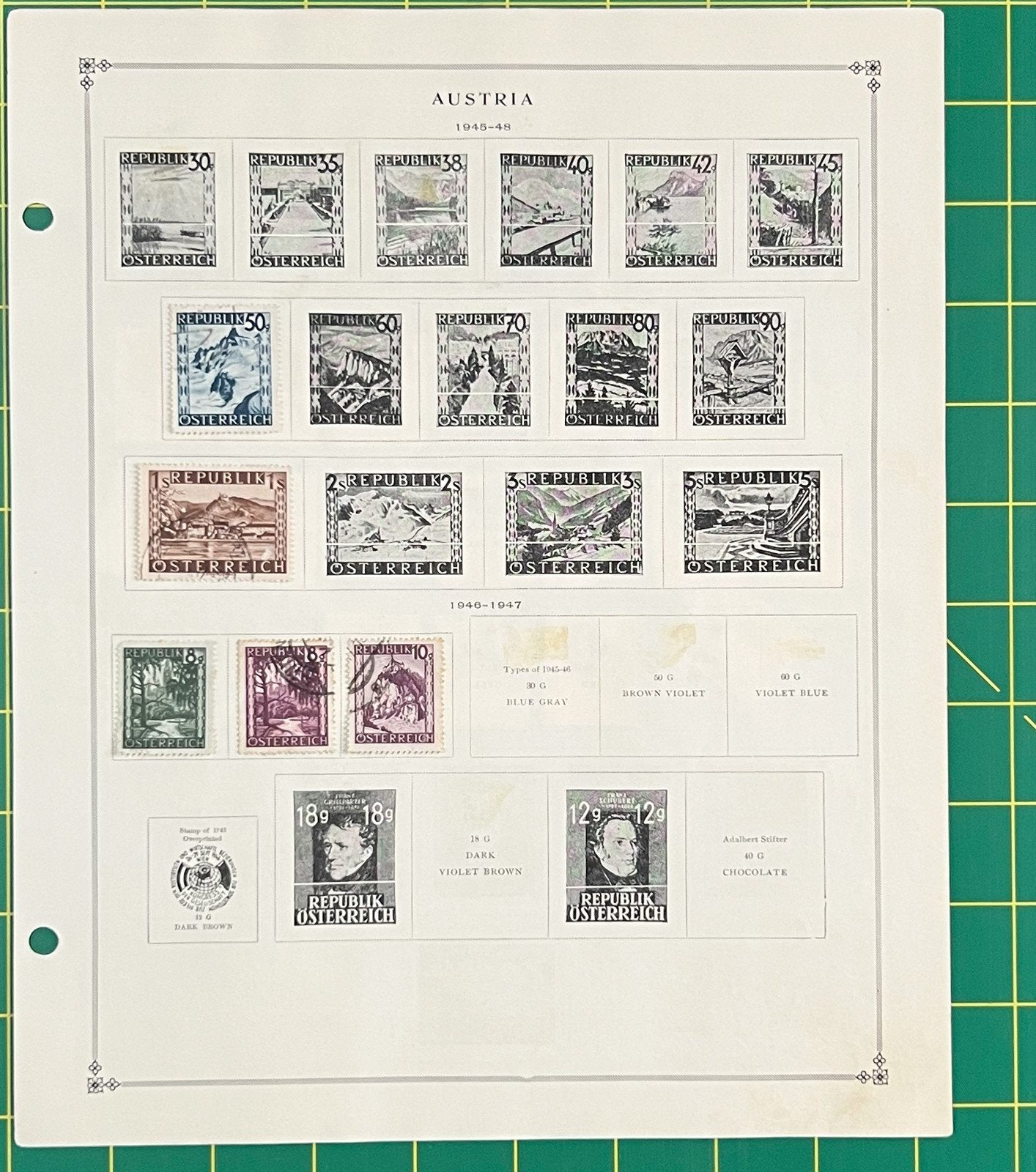 Austria Collection of 302 Stamps on Album Pages ZAYIX 0825SB4022