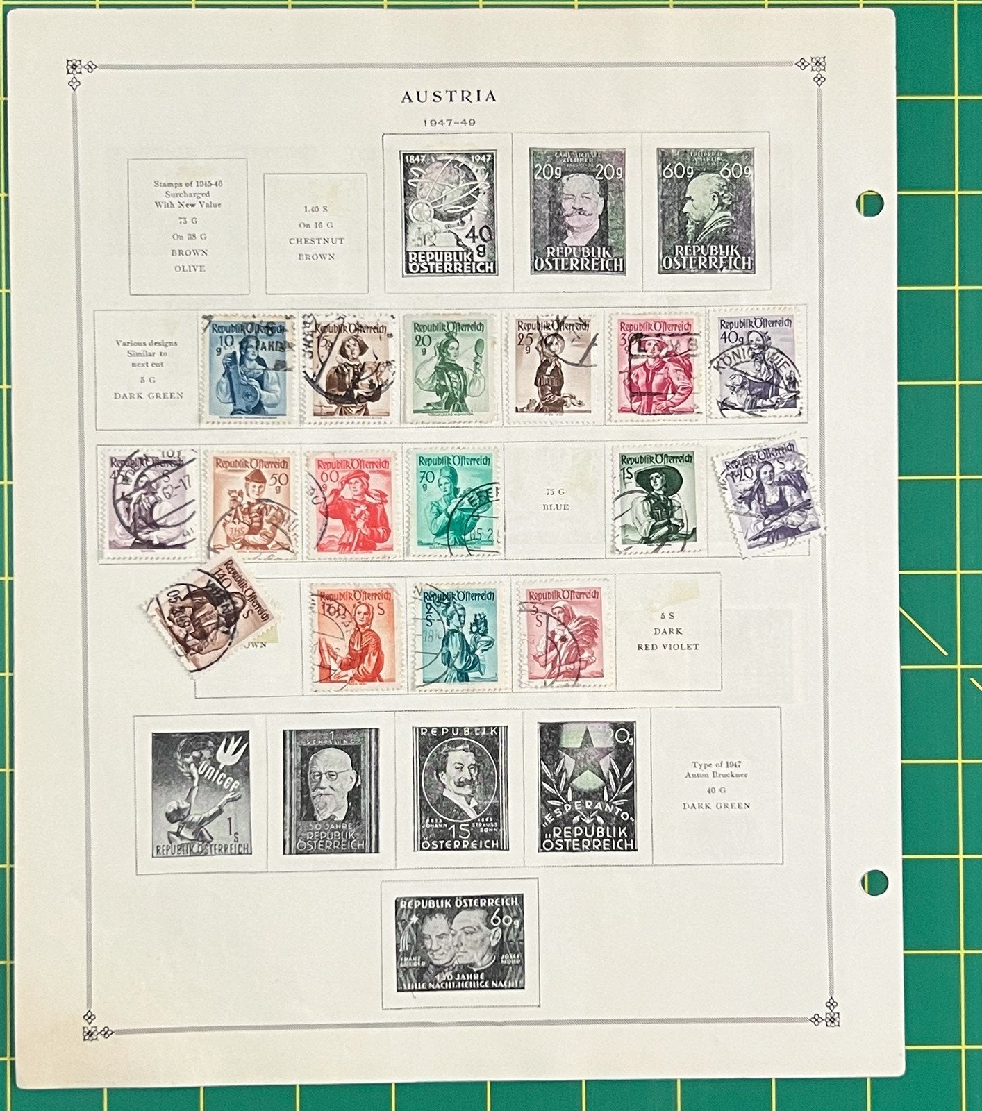 Austria Collection of 302 Stamps on Album Pages ZAYIX 0825SB4022