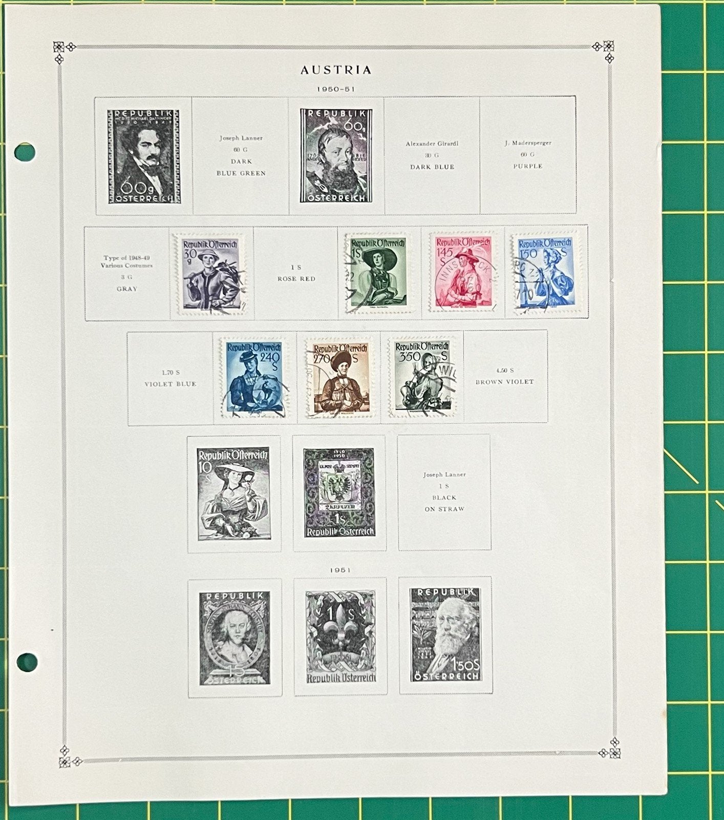 Austria Collection of 302 Stamps on Album Pages ZAYIX 0825SB4022