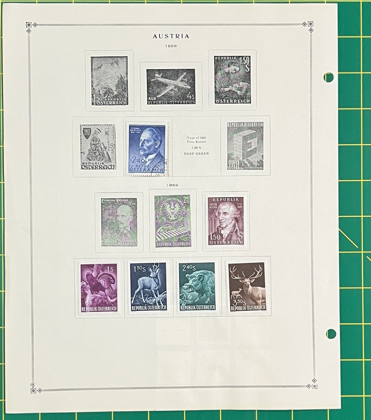 Austria Collection of 302 Stamps on Album Pages ZAYIX 0825SB4022
