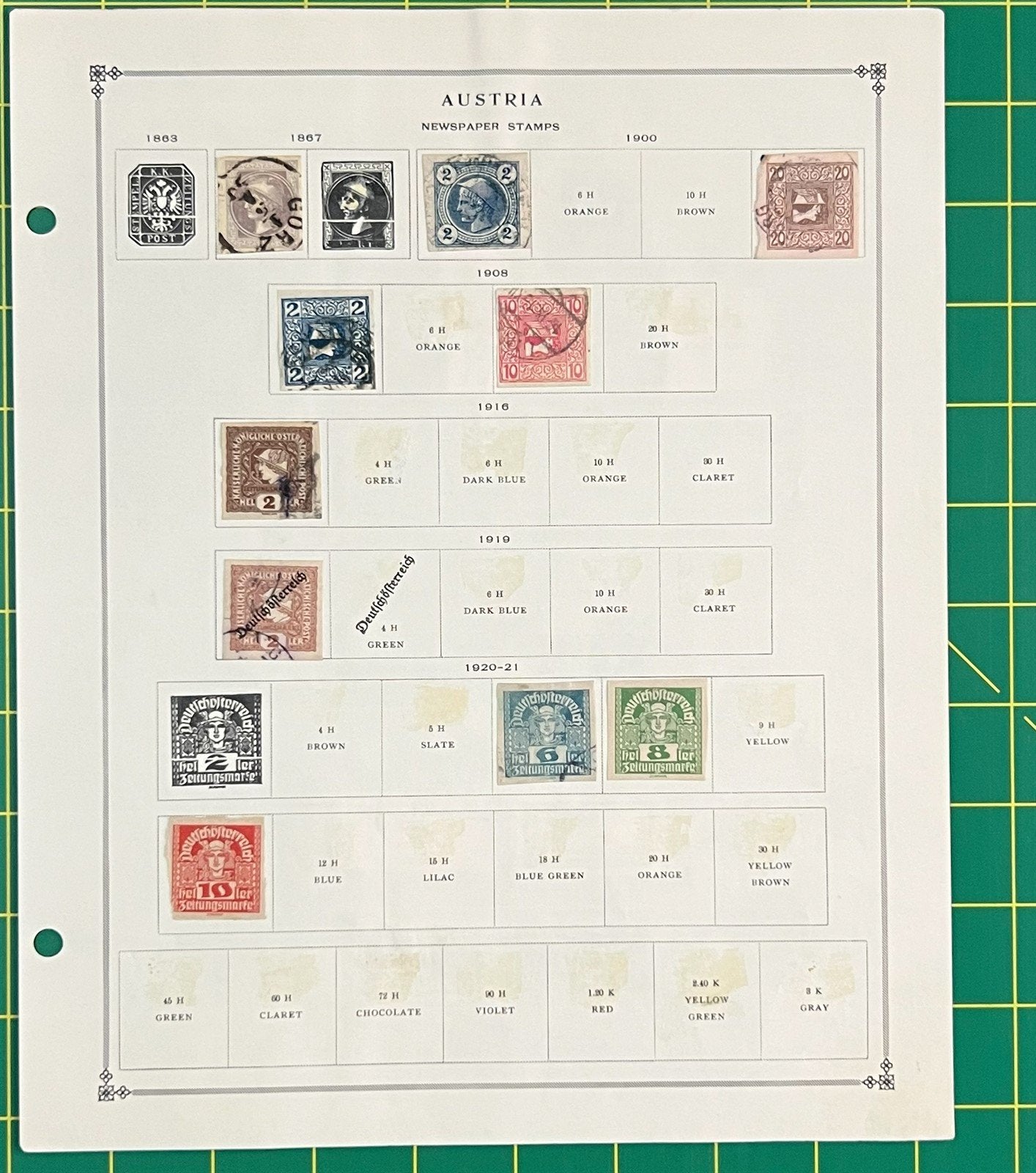 Austria Collection of 302 Stamps on Album Pages ZAYIX 0825SB4022