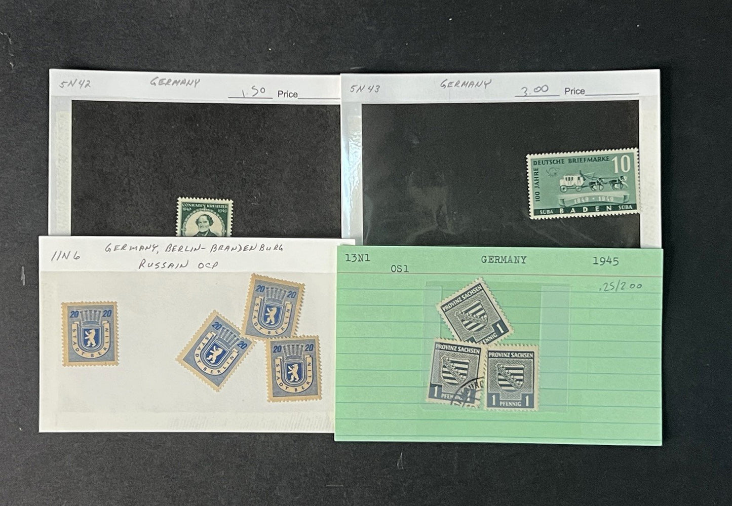 Germany Occupation & Berlin Collection Identified by Scott# ZAYIX 0825G4058