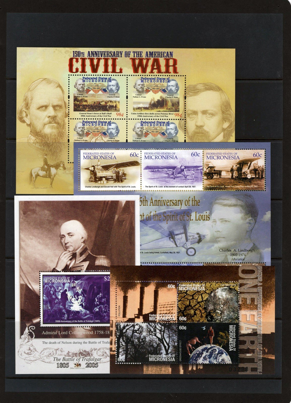 Micronesia MNH Presidents & Famous People Collection, 10 Pages ZAYIX 0825CB4239