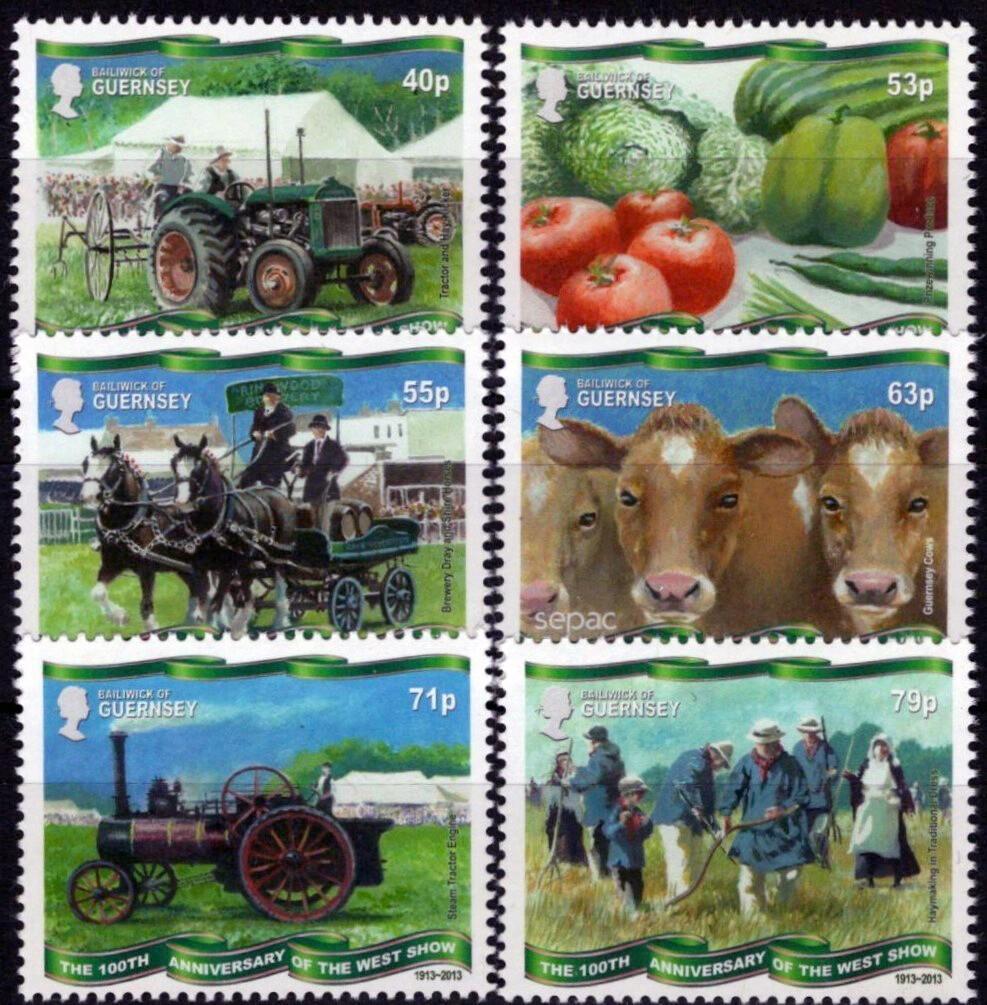 Guernsey 1220-1225 MNH Farming Agriculture Farm Animals ZAYIX 090823S69M