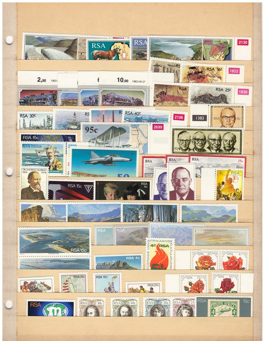South Africa MNH Collection of Stamps on 4 Stock Pages ZAYIX 0825CB4342