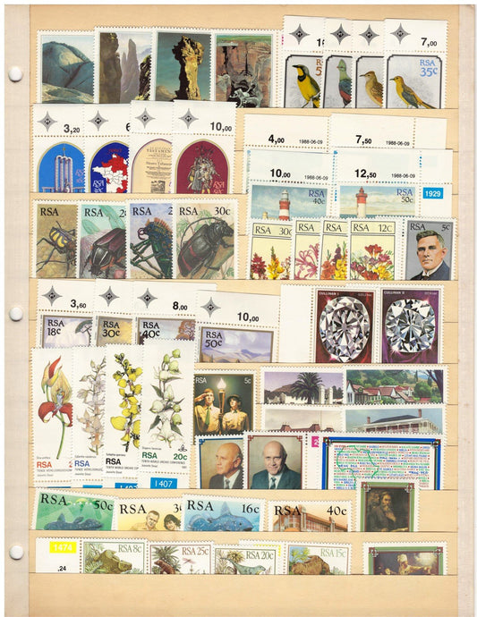 South Africa MNH Collection of 53 Stamps ZAYIX 0825CB4343