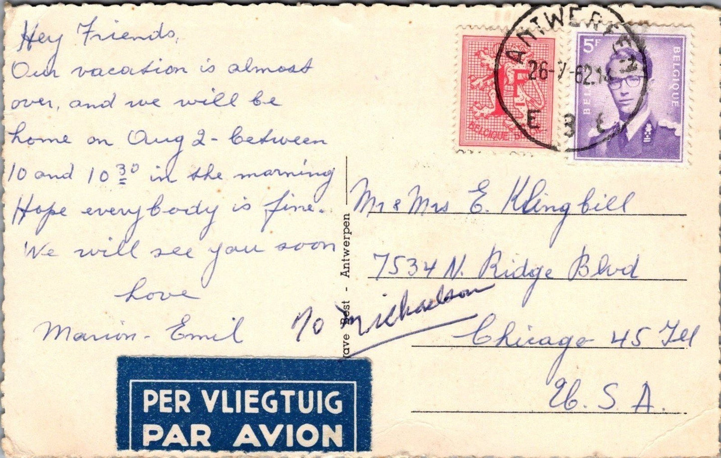 Monument of Brabo Antwerp Belgium Fountain Postcard ZAYIX 083022PC45