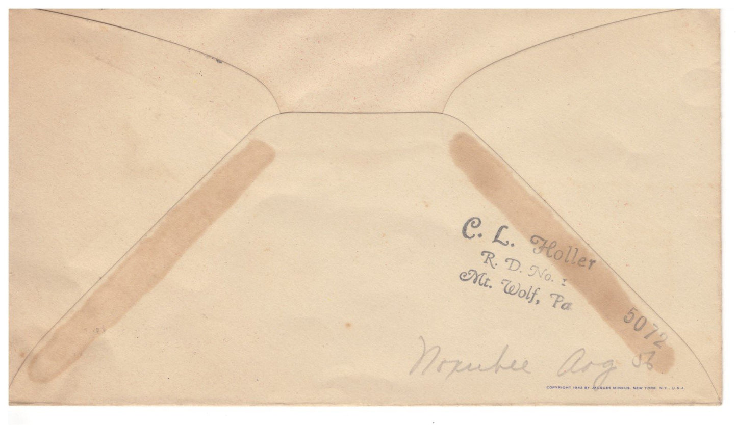 1944 USS Noxubee AOG-56 WWII Naval Cover Minkus Patriotic Cachet ZAYIX