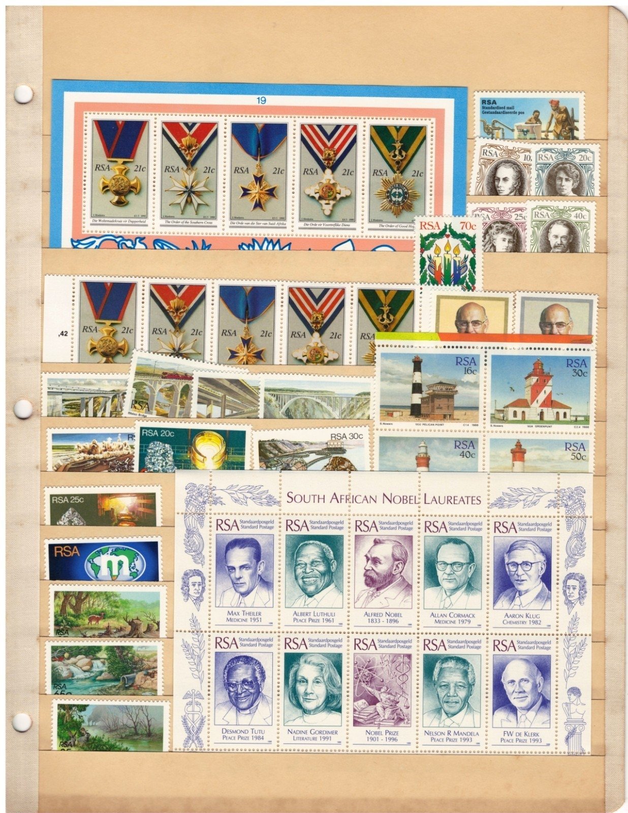 RSA South Africa Stamp Collection 2 Stock Page $48CV MNH/MH/Used ZAYIX