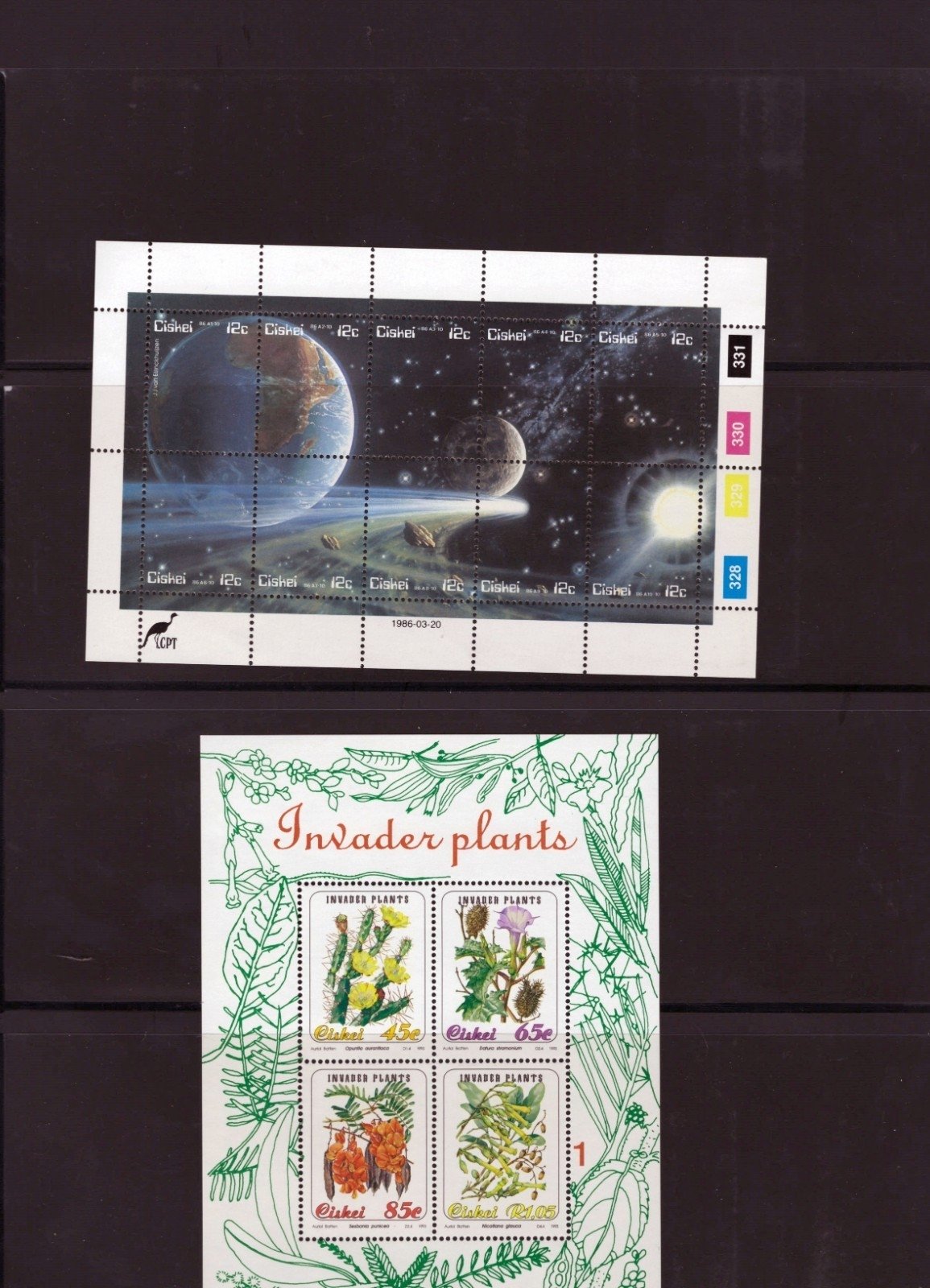 Ciskei Stamp Collection 7 Stock Pages Sets Singles $147 CV Mint/Used ZAYIX