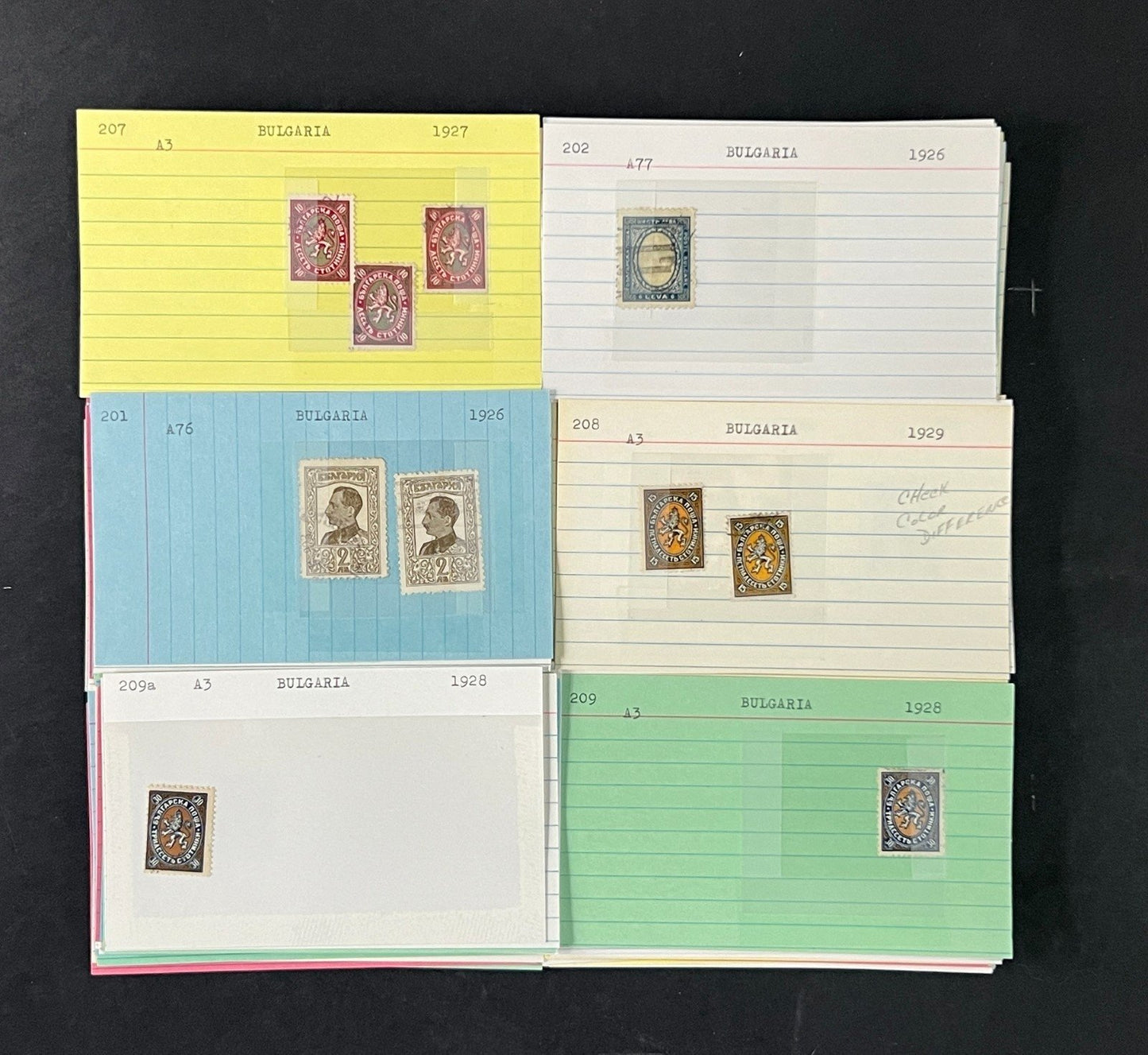 Bulgaria Stamp Collection Dealer Cards $536 CV Mint & Used ZAYIX