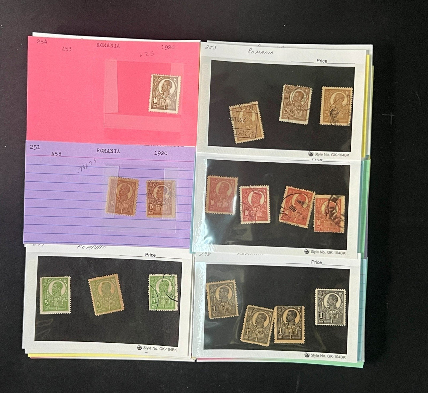 Romania Stamp Collection Dealer Cards $838 CV Mint & Used ZAYIX