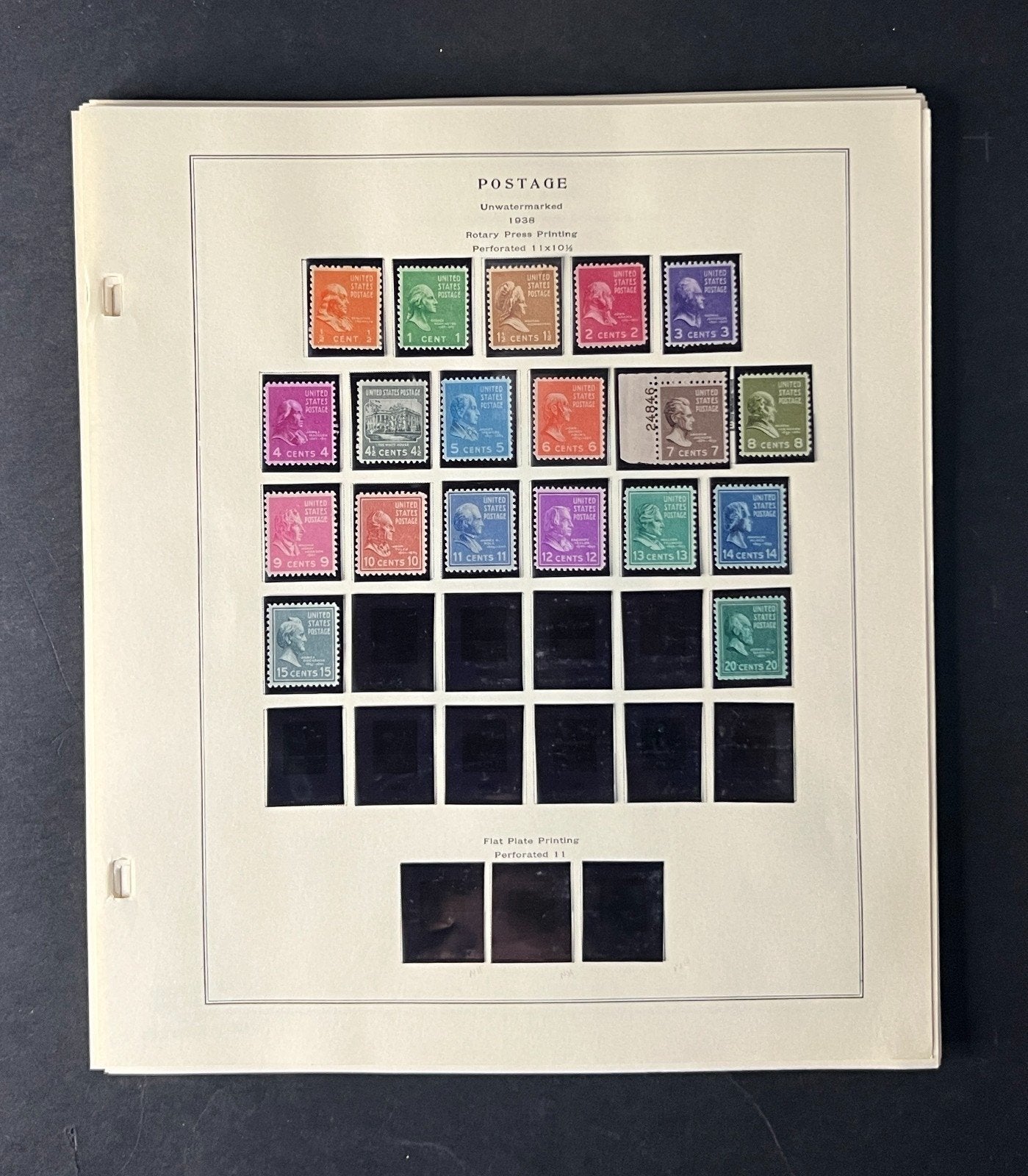 US Mint Stamp Collection 2 Albums 1916-1980 MNH & LH Hundreds of Stamps ZAYIX