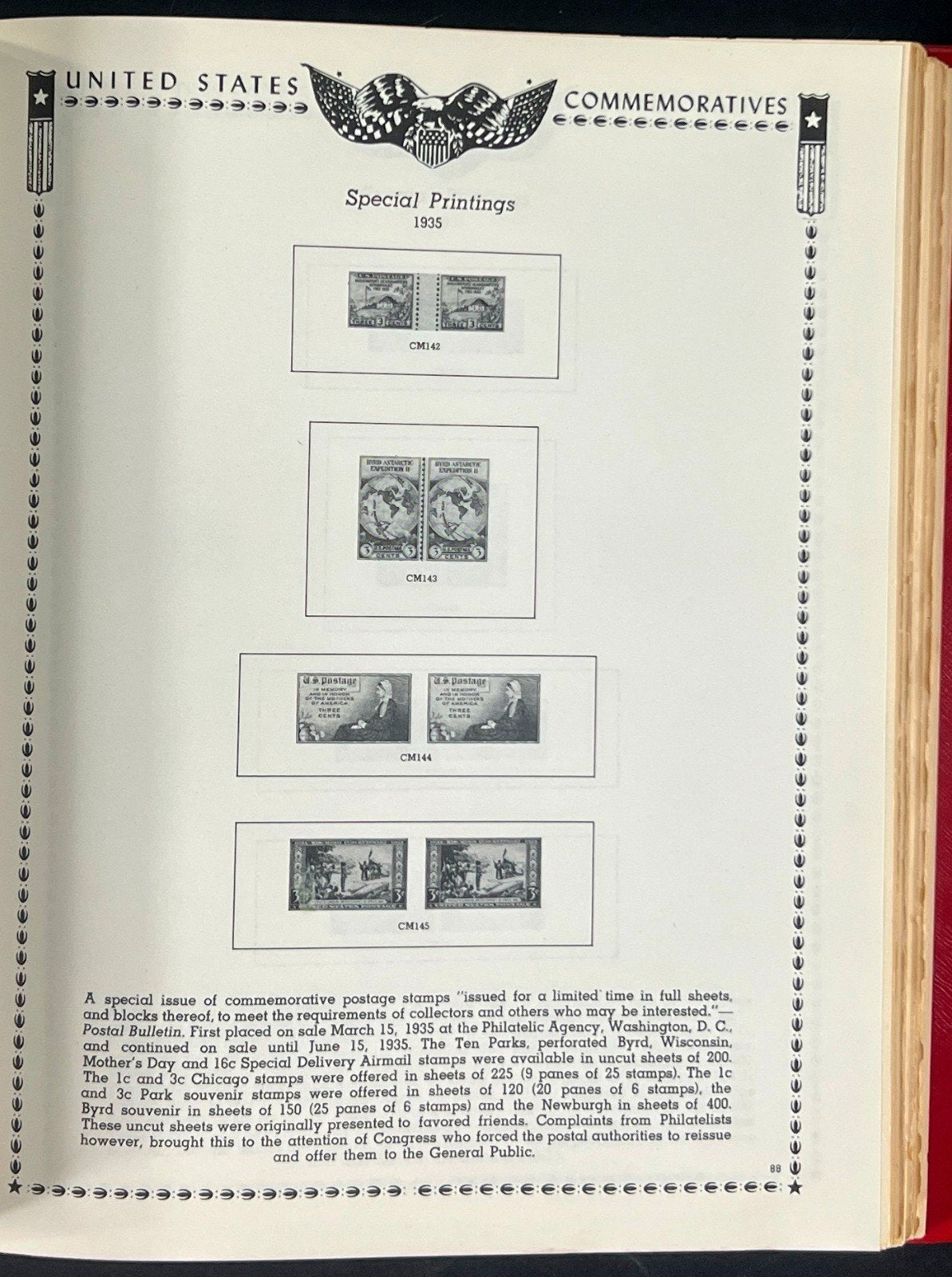 The All American Stamp Album Minkus Publications ZAYIX