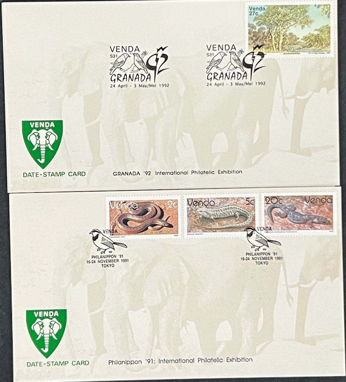 Venda First Day Cover Collection Birds, Bees, Reptiles FDC 01 ZAYIX