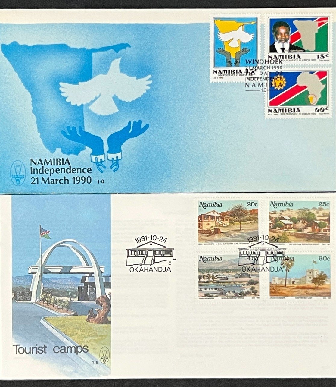 Namibia First Day Cover Collection Animals, Nature, Fish FDC ZAYIX
