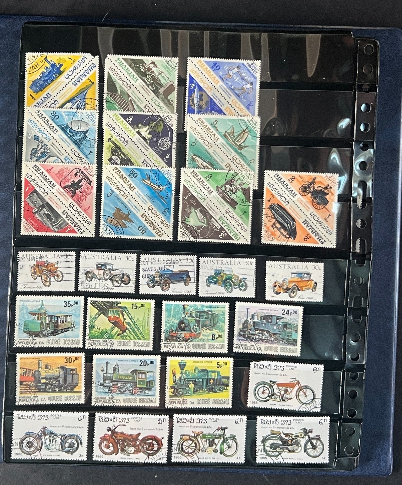 World Wide Stamp Collection Album Hundreds of Stamps Mint & Used ZAYIX