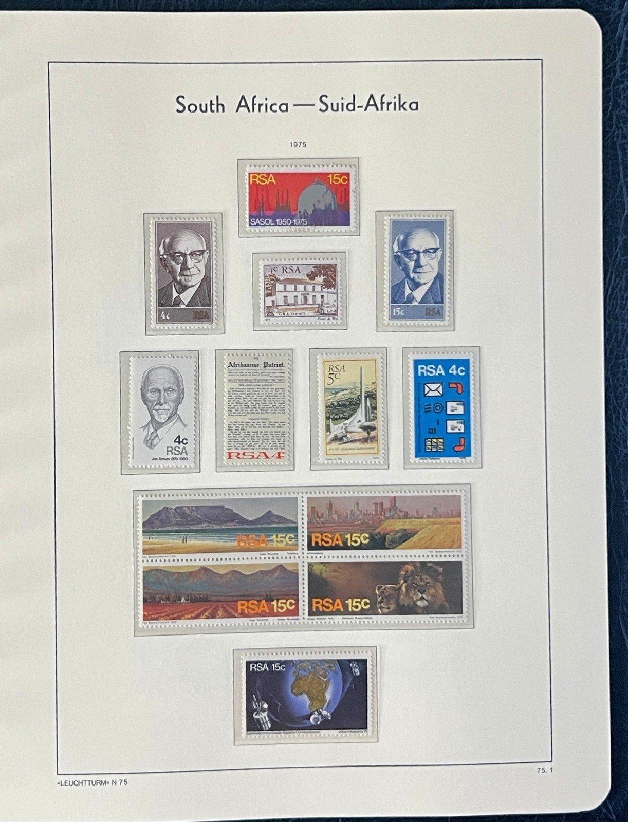 South Africa Stamp Collection Lighthouse Hingeless Album (MNH) 1961-1981 ZAYIX