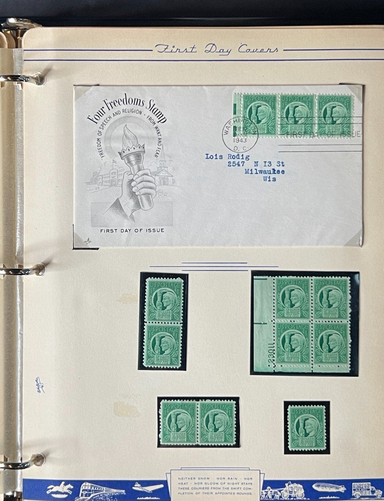 Prexies Overrun Countries Stamp Collection 2 Albums Plate Block & FDC Mint ZAYIX