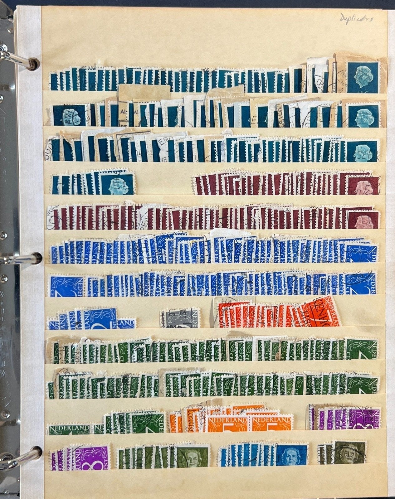 World Wide Stamp Collection 32 Stock Book Pages Hundreds of Stamps ZAYIX