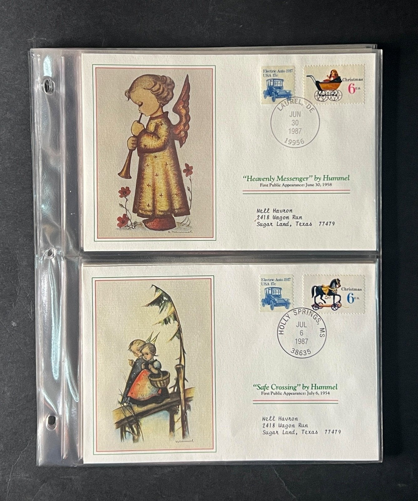 Hummel Christmas (FDC) Commemorative Cover Collection Album 1988 ZAYIX