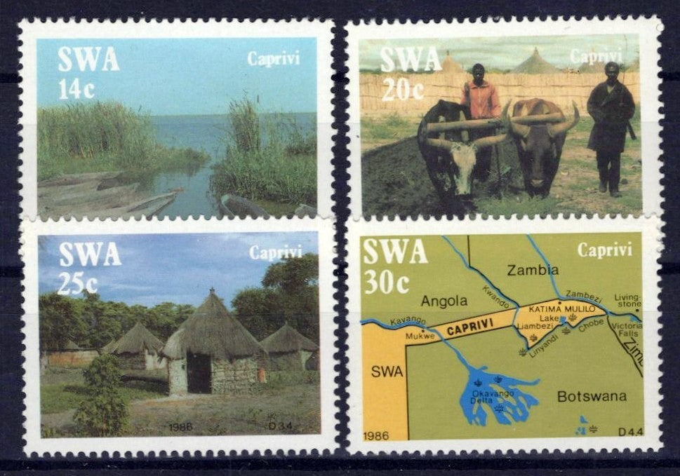 South West Africa SWA 574-577 MNH Farm Animals Maps Zayix Stamps 0325S0143M