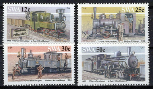 South West Africa SWA 544-547 MNH Trains Locomotives Zayix Stamps 0325S0151M
