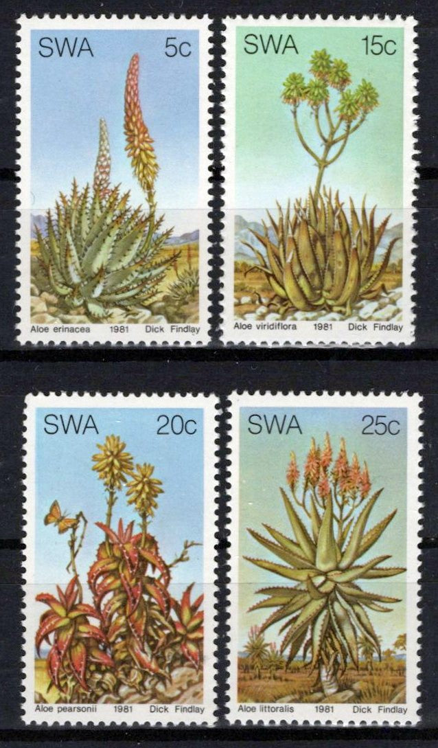 South West Africa SWA 475-478 MNH Aloe Plants Zayix Stamps 0325S0156M