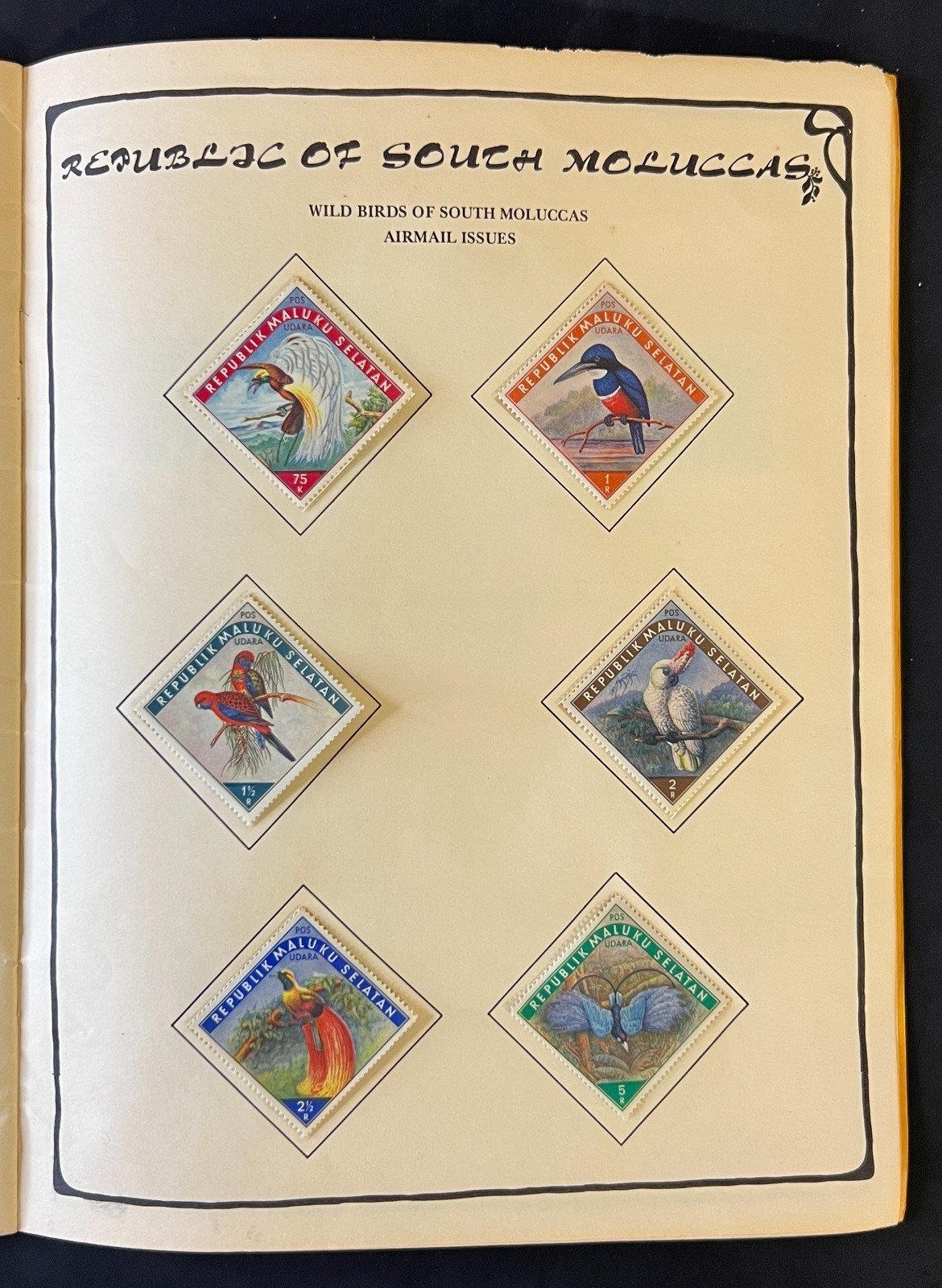 Republic of South Moluccas Stamp Collection Illustrated Historical Album ZAYIX
