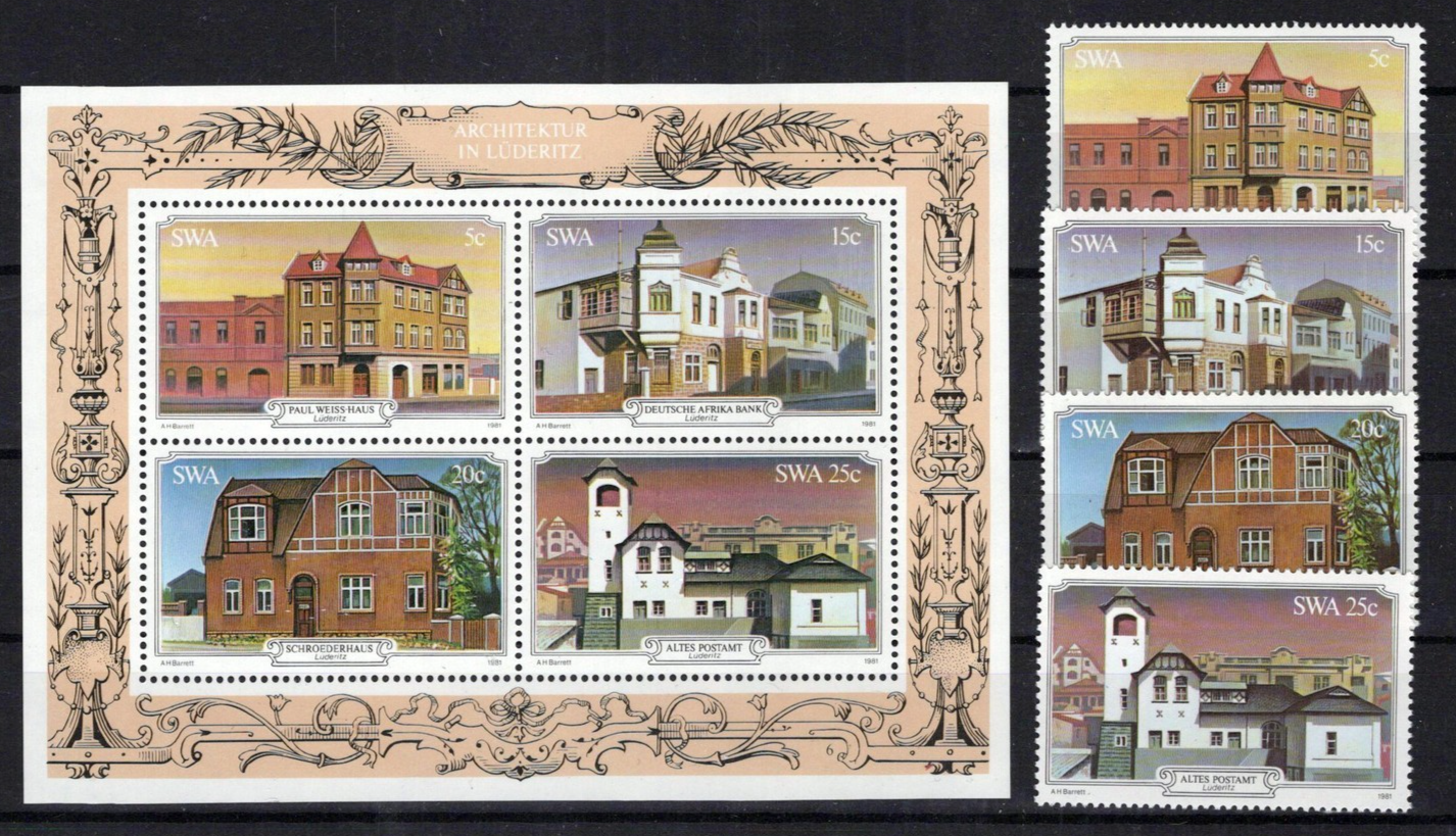 South West Africa SWA 479-582a MNH Historical Buildings Zayix Stamps 0325M0237